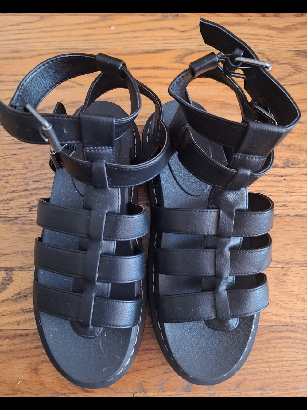 Women Black Gladiator Sandals